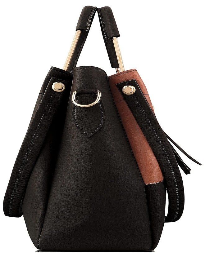LIKE STYLE Women & Ladies Handbag's Pack Of 3 (Black) - Image 4